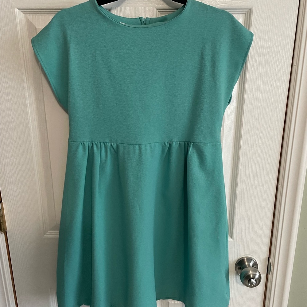 Tobi Green Casual Sundress with Dolman Sleeves